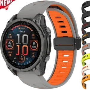 Silikon Sports Armband Für Garmin Fenix 5S 6S 7S 8 Epix Pro S70 42mm Quick Fit - Picture 1 of 52