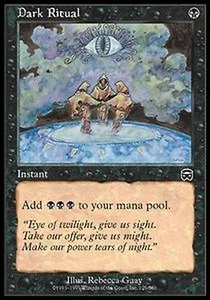 *MRM* FR/VF Dark ritual ( messe noire ) MTG MMQ - Imagen 1 de 1
