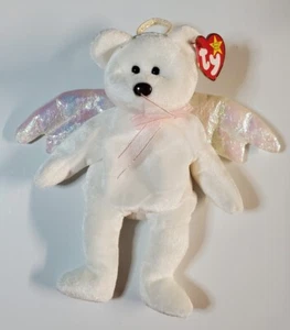 1998 Halo the Bear Ty Beanie Baby irisierende Flügel PE Pellets  - Bild 1 von 5