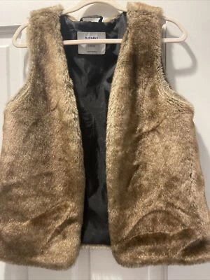 Old Navy Girls Faux Fur Vest Size Large 10 To 12 - Image 1 of 4