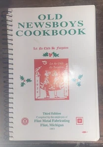 Community Cookbook Local 659 Old Newsboys Flint Metal Fab 1993 Genealogy History - Picture 1 of 5