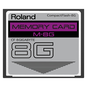 8GB Roland M-8G CompactFlash CF Memory Card for V-Synth, Fantom X6, X7 +