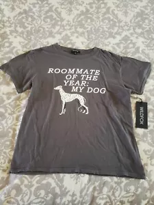 Wildfox Roommate Of The Year My Dog Graphic Tee Shirt Size Small Women Dalmatian - Picture 1 of 5