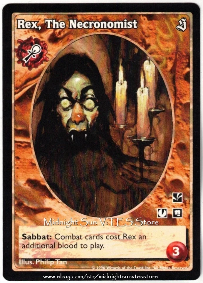 Rex, The Necronomist Pander The Sabbat V:TES VTES Vampire CCG - Image 1 of 1