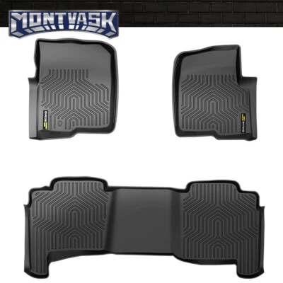 3D Molded TPE Floor Mats Liners Fit For 2004-2008 Ford F-150 Super Crew Cab - Image 1 of 4