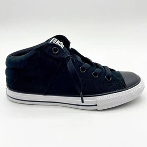 Converse Chuck Taylor Axel Mid Black White Kids Casual Sneakers 642849F - Picture 1 of 5