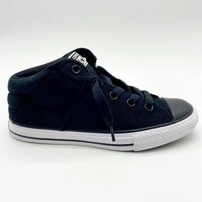 Converse Chuck Taylor Axel Mid Black White Kids Casual Sneakers 642849F - Image 1 of 4