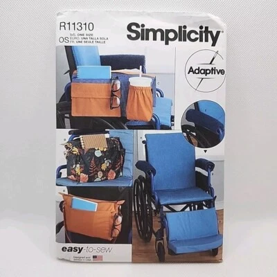 Simplicity Crafts R11310/ 9492 Wheelchair Accessories Sewing Pattern Uncut - Image 1 of 4