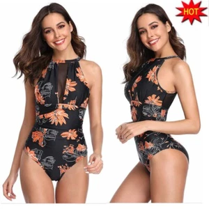 Women Sexy One Piece Swimsuit Swimwear Monokini Bathing Suit Beach Bikini - Picture 1 of 12