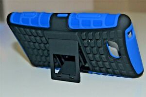 For Nokia Lumia 820 Blue Strong Tough Rugged Tradesman Tough Case Cover Stand