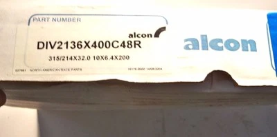 NUEVO Rotor de freno Alcon 1.25" de espesor ST RF 12 3/8" OD 10 pernos único NASCAR ARCA Foto 1 de 4