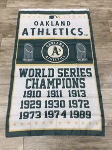 Oakland Athletics MLB Flag 3x5 ft Banner World Series Champions Years 2021 - Picture 1 of 3