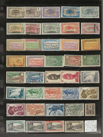 CAMEROUN...Sc #130/318 & J1/J13...M & U...1916/46...39 Diff...Some Nice TOPICALS Cover