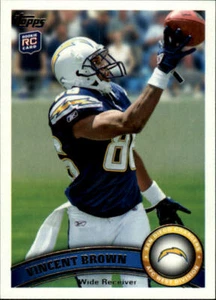 2011 Topps #7 Vincent Brown RC Rookie - Picture 1 of 2