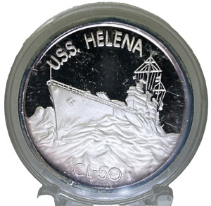 1 OZ.999 SILVER COIN WWII DEC 7 1941 PEARL HARBOR USS HELENA CL-50