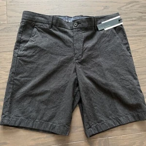NWT Perry Ellis Stretch Mens Shorts Black Performance Stretch Size 32 Cotton NEW - Picture 1 of 11