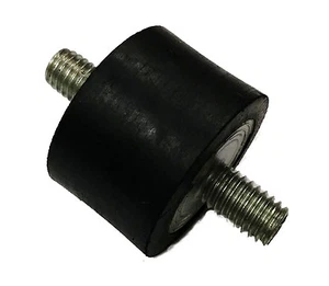 Montaje vibratorio de goma negro redondo de doble tachuela Herco 1116 1"" x 1-1/2") - Imagen 1 de 3