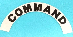 COMMAND - Highly Reflective FIRE HELMET CRESCENT DECALS - A PAIR - Picture 1 of 1
