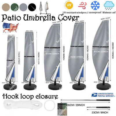 Patio Outdoor Umbrella Protective Canopy Cover Bag fit 6' 8' 9' 10' 13ft Market