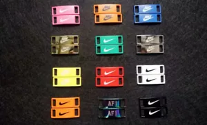 Etiquetas de encaje de repuesto personalizadas Nike y Jordan insignia de zapato ¡NUEVO ELIGE TU COLOR!🔥 - Imagen 1 de 70