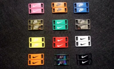 Etiquetas de encaje de repuesto personalizadas Nike y Jordan insignia de zapato ¡NUEVO ELIGE TU COLOR!🔥 Foto 1 de 4