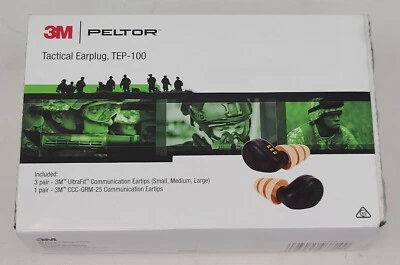 Kit de tapones tácticos para los oídos Peltor TEP-100 Foto 1 de 4