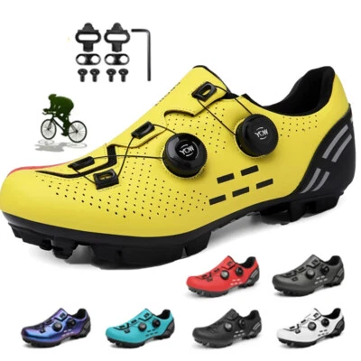 Zapatos de Ciclismo MTB para Hombres Aire Libre Bicicleta de Montaña Tenis Calzado de Velocidad Botines Spd Foto 1 de 4