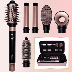 ® 6 in 1 Professional Hot Air Styler • Powerful Hair Dryer & Straightener Set • - Picture 1 of 12