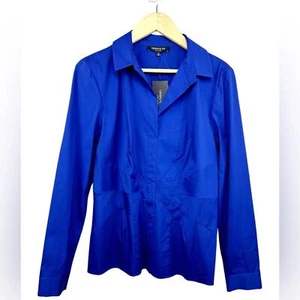 Lafayette 148 New York Split Neck Blouse Top Size 12 NWT - Picture 1 of 13