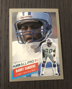Fleer Barry Sanders 1991 todo profesional #9 - Imagen 1 de 1