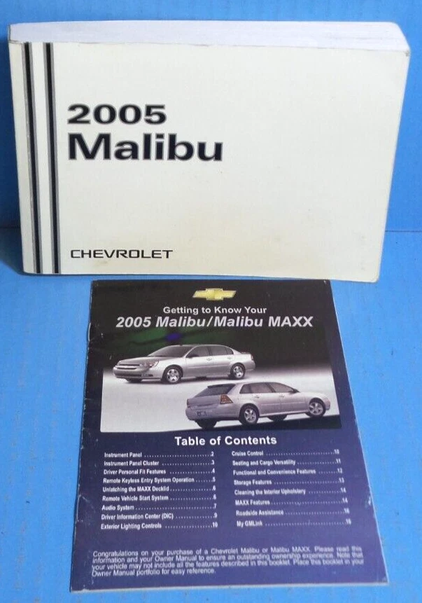 Chevrolet Malibu/Malibu Maxx 2005 manual del propietario Foto 1 de 1
