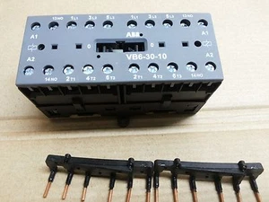 ABB Reversing Contactors VB6-30-10 , 2 X SURGE VOLTAGE PROTECTION, RV-BC 6/60 - Picture 1 of 12