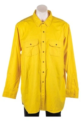 Eastern Mountain Sports Men Tops Button Down Shirt XL Yellow Cotton Foto 1 de 2