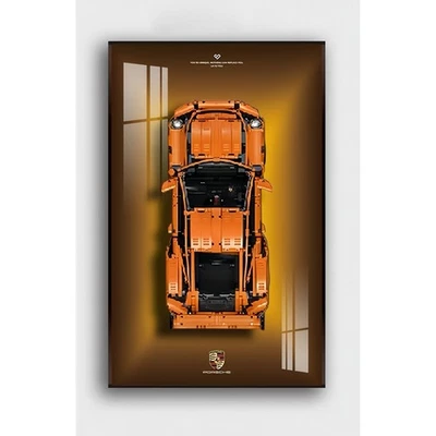 31.5" Metal Display wall mount for LEGO 42056 Porsche 911 GT3 RS - Image 1 of 4