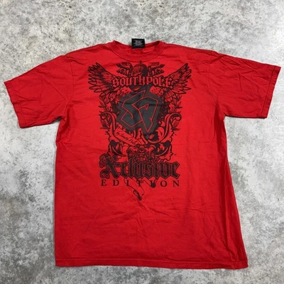 Southpole Shirt Mens 3XL Red Exclusive Edition Graphic Streetwear Big Logo Tee - Image 1 of 4