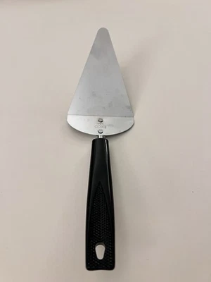 Ecko Stainless Steel Pie Server with Black Handle 10" vtg Cake Server Utensil - Image 1 of 4