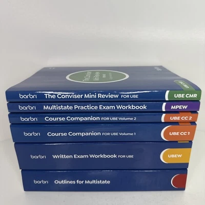 Barbri 2025-2026 UBE Bar Review Books FULL SET -New - Clean Pages Conviser Multi - Image 1 of 4