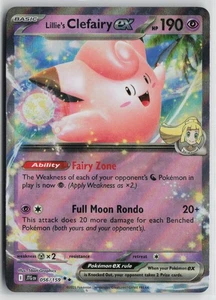 Pokemon Lillie's Clefairy ex 056/159 SV09: Journey Together Double Rare card - Picture 1 of 2