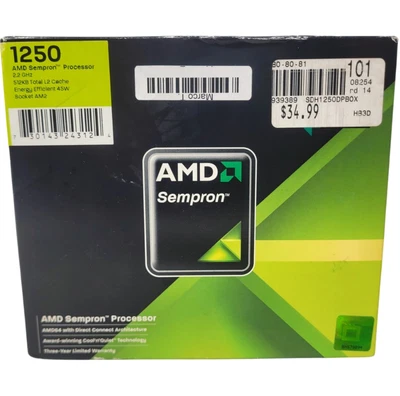AMD Sempron 64 LE-1250 2.2 GHz - SDH1250DPBOX Socket AM2 - Image 1 of 4