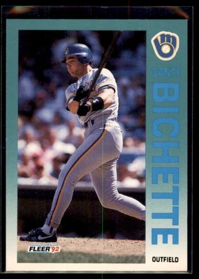 1992 Fleer Dante Bichette #173 Milwaukee Brewers - Image 1 of 2