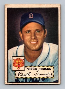 1952 Topps #262 Virgil Trucks LOW GRADE Semi-High # Vintage Baseball Card - Picture 1 of 2