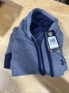 Under Armour Zip Up Hoodie 3XL Blue - Picture 1 of 2