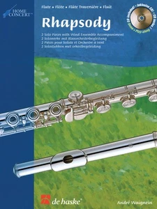 Rhapsody for Flute Solo Classical Sheet Music Play-Along De Haske Book CD - Picture 1 of 1