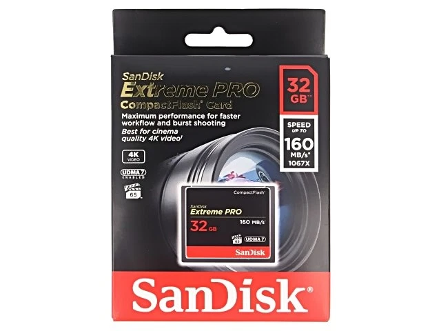 SDCFXPS-032G-X46 Memory Card Extreme Pro Compact Flash R: 160MB/s W: 150MB/s S - Image 1 of 1