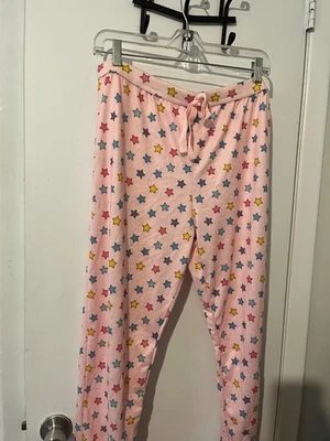 NUEVO CON ETIQUETAS Bobbie Brooks Ropa de Dormir Pantalones Mujeres Estrellas Pijama Salón Talla L Foto 1 de 4