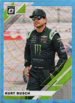Kurt Busch 2020 Donruss Optic Racing Light Blue Wave (CBR) - Image 1 of 2