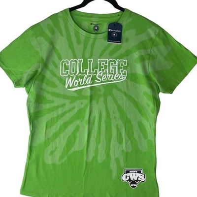 Champion NCAA College World Series Omaha NE NWT Green SS T Shirt Youth XXL - Image 1 of 4