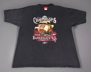 Camiseta Negra Grande Vintage Super Bowl XXXVII Tampa Bay Buccaneers Barco Pirata - Imagen 1 de 5