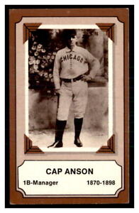 1974 FLEER PIONEERS Baseball Cap Anson #1