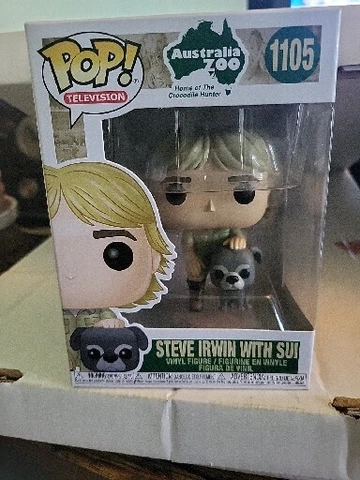 Funko POP! Television Australia Zoo Steve Irwin with Sui #1105 Vinyl Figure Cover